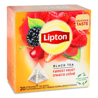 Чай чорний Lipton Forest Fruit з ароматом лісових ягід 20*1,7г