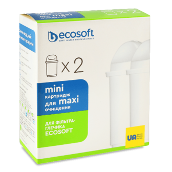Комплект картриджів Ecosoft mini для фільтра-глечика Ecosoft 2 шт. шт