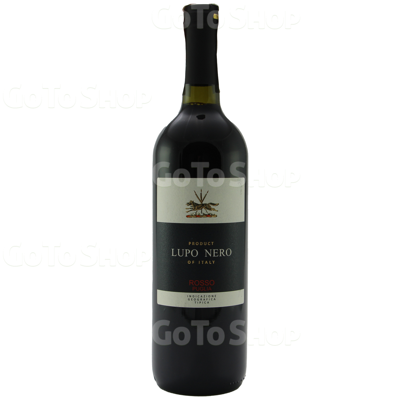 Вино Lupo Nero Rosso Puglia червоне напівсухе 12% 0,75л