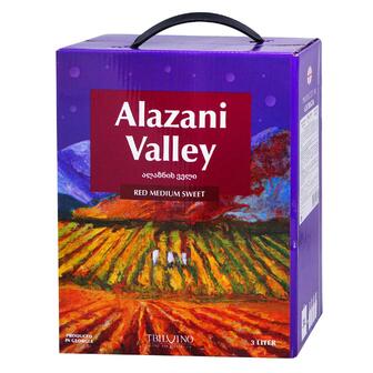 Вино Didebuli Алазанська Долина червоне напівсолодке 11-12% 3л