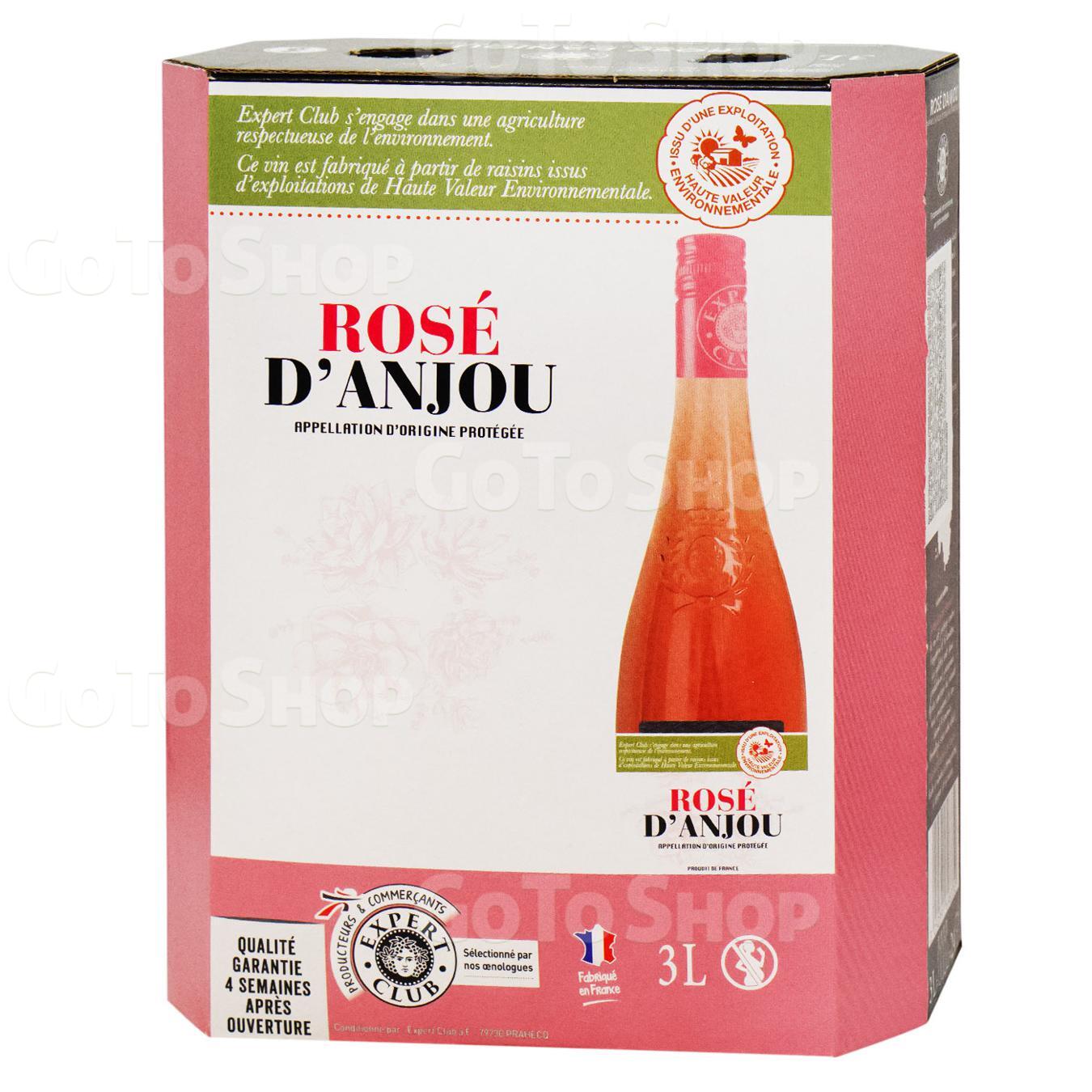 Вино La Croix du Pin D`anjou рожеве сухе 10,5% 3л