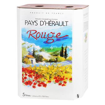 Вино Herault Rouge червоне сухе 11% 5л