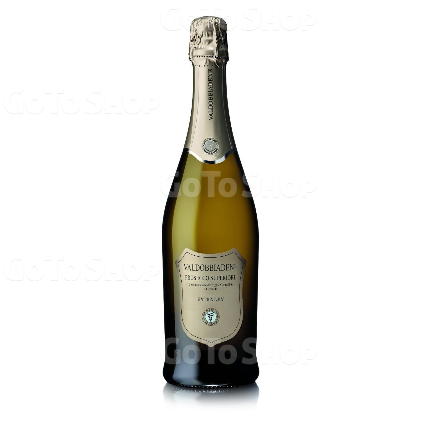Вино ігристе Val D&#039;oca Prosecco Valdobbiadene Scodo Platono біле екстрасухе 11,5% 0,75л