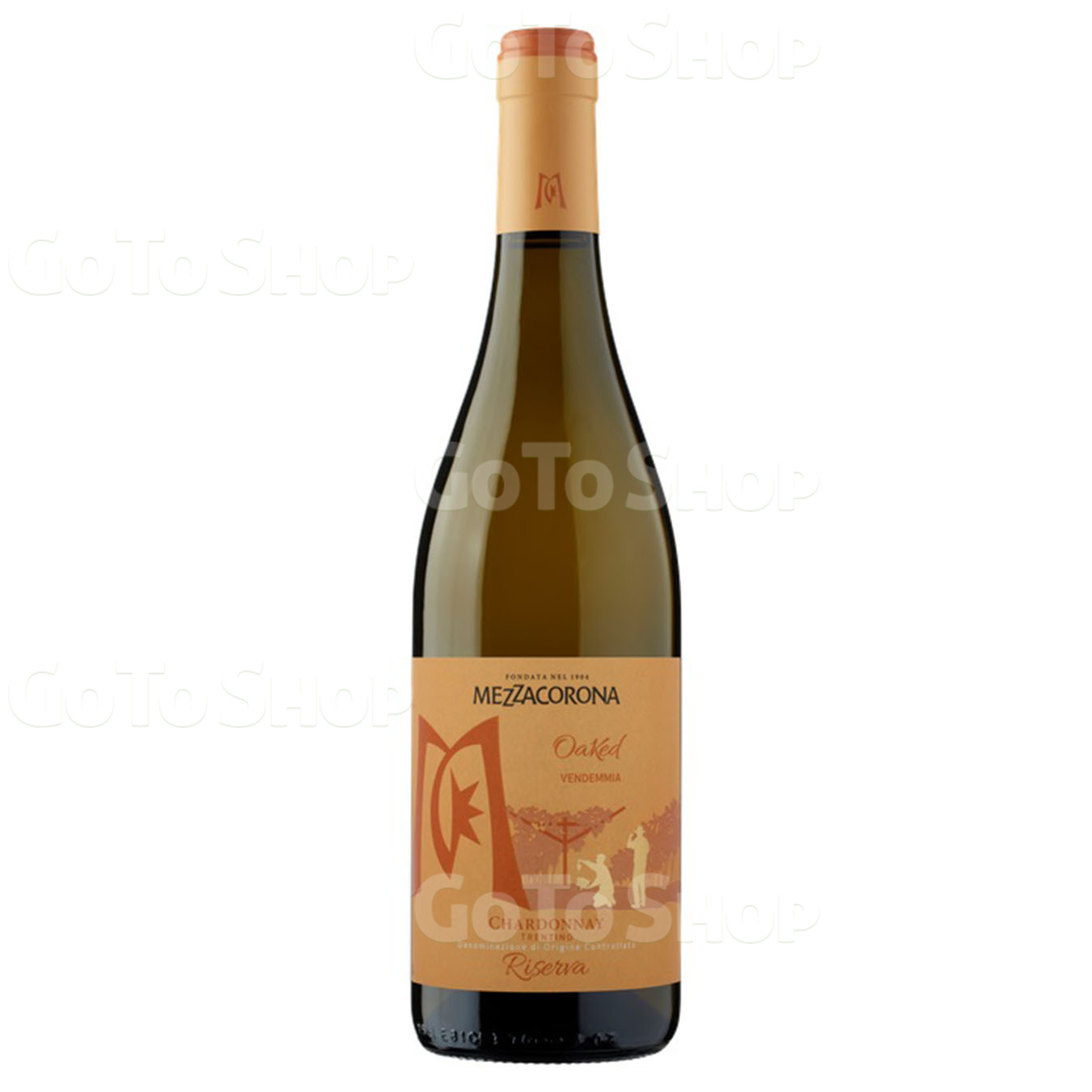 Вино Mezzacorona Chardonnay DOC біле сухе 12,5% 0,75л