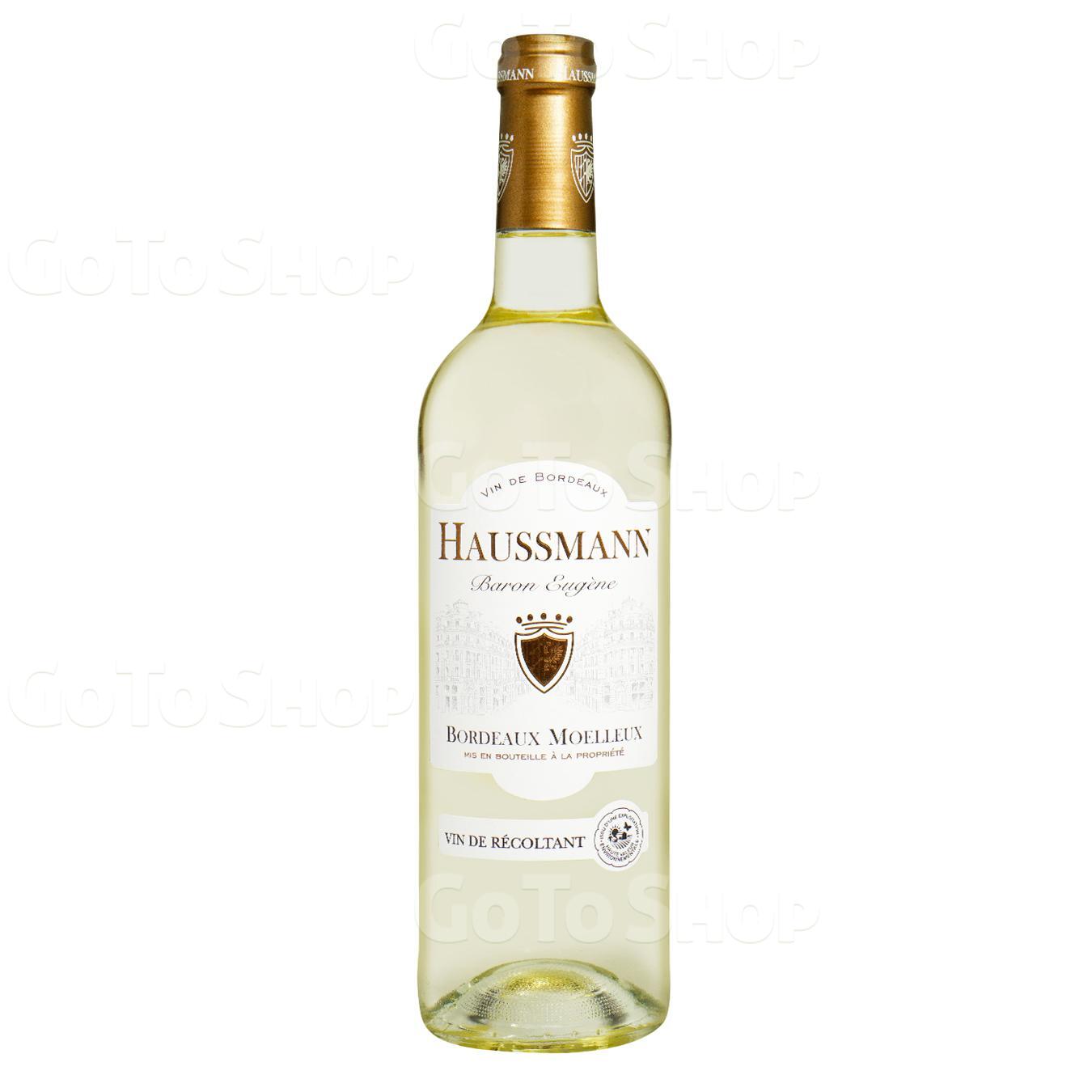 Вино Haussmann Baron Eugene Bordeaux біле солодке 11% 0,75л