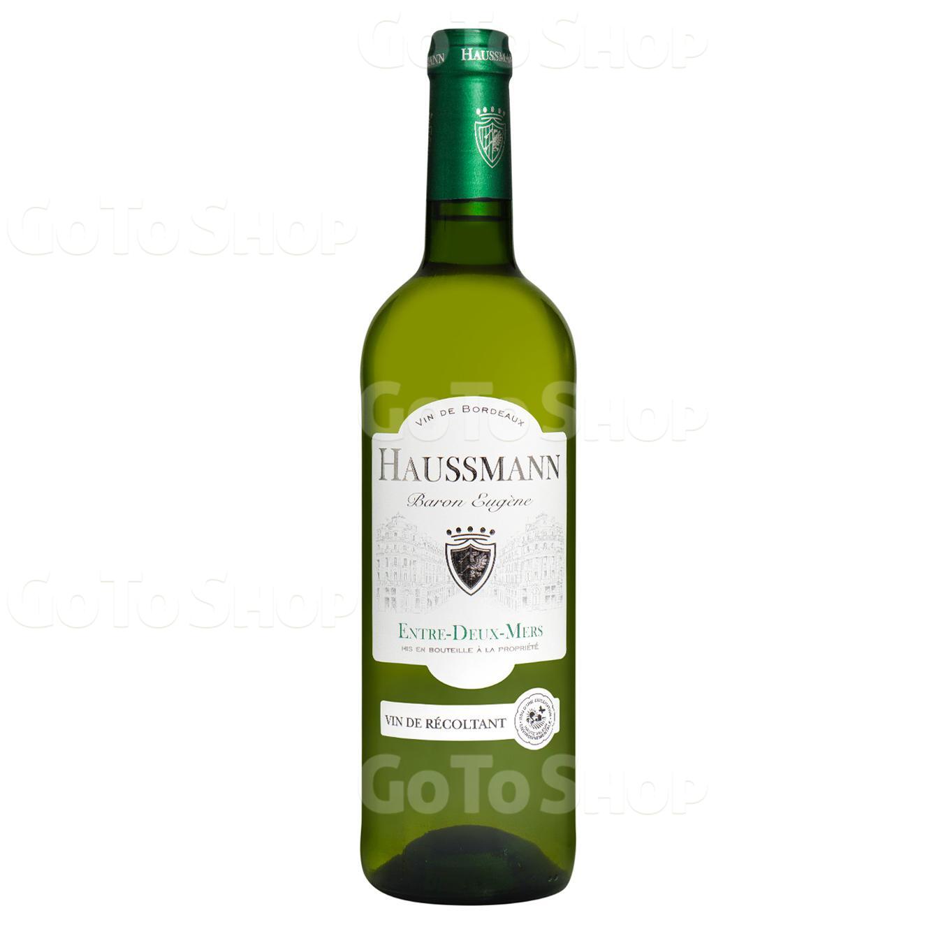 Вино Haussmann Baron Eugene Bordeaux Deux Mers біле сухе 12% 0,75л