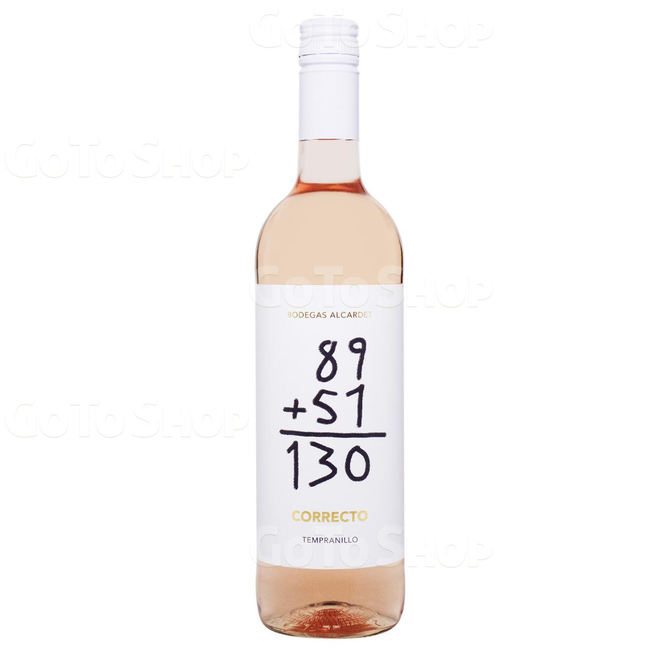 Вино Correcto Tempranillo рожеве сухе 12,5% 0,75л