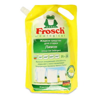 Засіб для прання Frosch «Цитрус» рідкий 2л