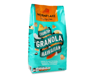 Сніданок сухий Mornflake гранола гавайська вівсяна, 500г