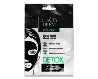 Маска для обличчя Beauty Derm Detox тканинна, 25мл