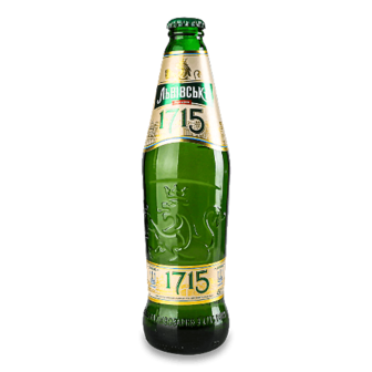 Пиво Львівське 1715 світле 4,5% 0,45л