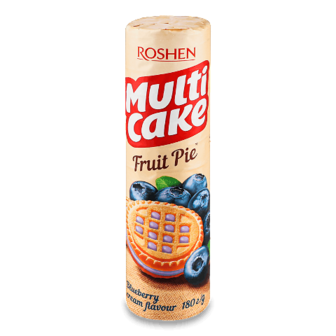 Печиво Roshen Multicake Fruit Pie чорниця-крем 180г
