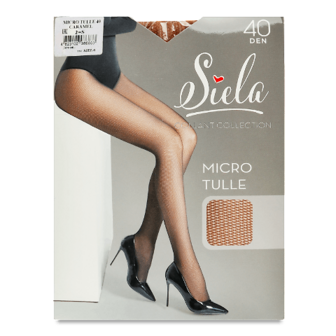 Колготки жіночі Siela Micro Tulle 40 caramel р.2 шт