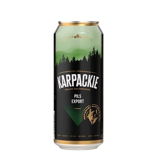 Пиво 0,5 л Karpackie Pils світле фільтроване пастеризоване 4% об ж/б Польща 