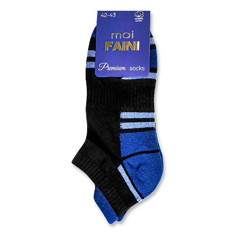 Шкарпетки чоловічі moi Faini 132001 напівмахрові чорний р. 42-43 1 пара