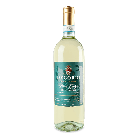 Вино біле сухе Decordi Pinot Grigio біле сухе 0,75л