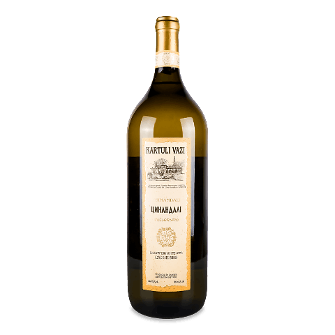Вино Kartuli Vazi «Цинандалі» біле сухе 1,5л