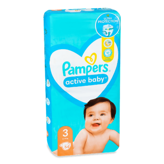Підгузки Pampers Active Baby Midi (6-10 кг) 54шт