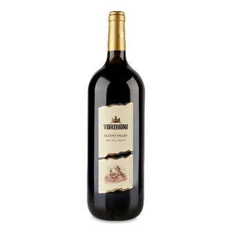 Вино Vardiani «Алазанська долина» червоне напівсолодке 1,5л