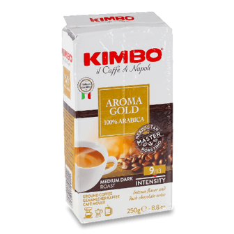 Кава мелена Kimbo Aroma Gold 100% Arabica вакуум 250г