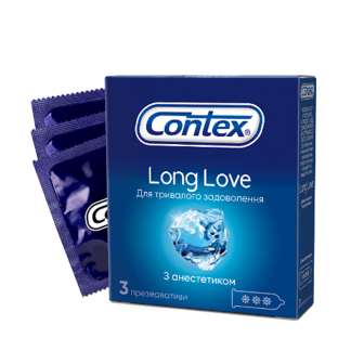 Презервативи Contex Long Love №3 3шт/уп