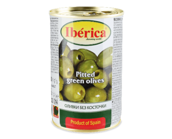 Оливки Iberica зелені без кісточки, 300г