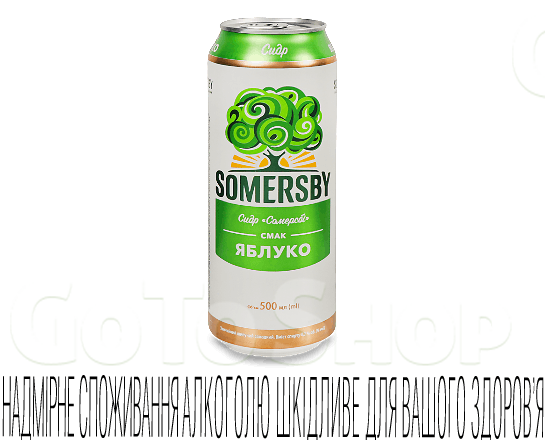 Сидр Somersby яблуко з/б 0,5л