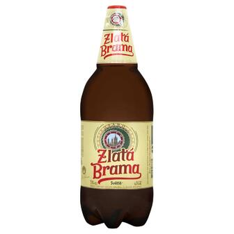 Пиво світле Zlata Brama 5% 1,75л ПЕТ
