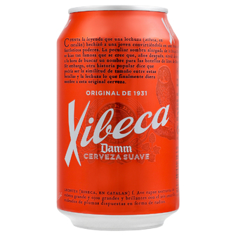 Пиво Xibeca DammCervesa Suau світле фільтроване пастеризоване 4,6% 0,33л