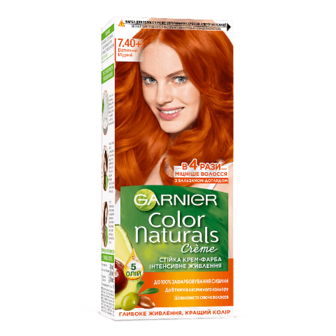 Фарба для волосся Garnier Color Naturals 7.4 «Вогняний мідний» шт