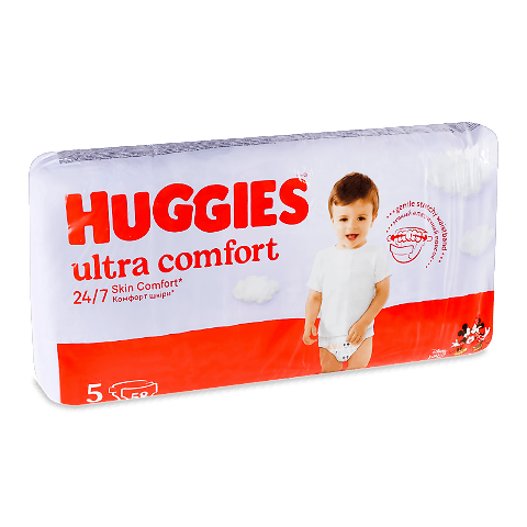 Підгузки Huggies Ultra Comfort 5 (12-22 кг) 58шт