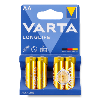 Батарейка Varta Longlife AA 4шт/уп
