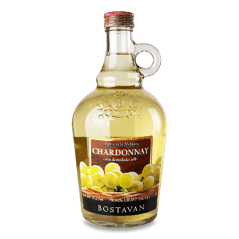 Вино Bostavan «Шардоне» біле напівсолодке 1л