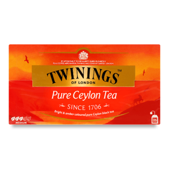 Чай чорний Twinings Ceylon 25*2г