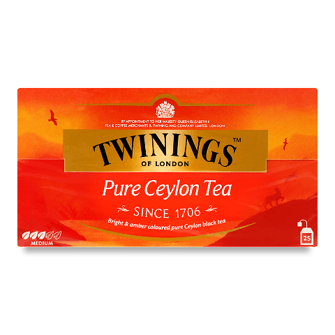 Чай чорний Twinings Ceylon 25*2г