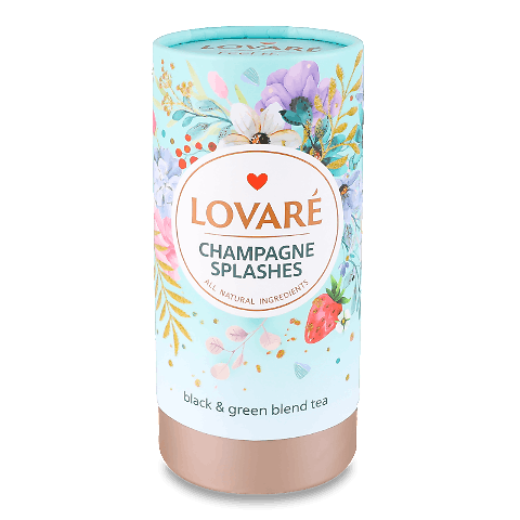 Чай чорний і зелений Lovare Champagne Splashes 80г
