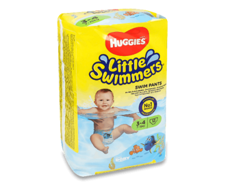 Підгузки Huggies Little Swimmers 3-4 (7-15 кг), 12шт/уп
