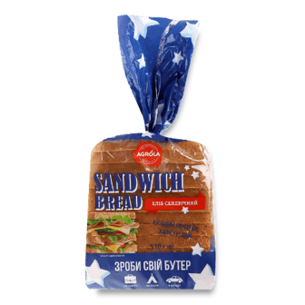 Хліб Agrola Сендвічний нарізаний 510г