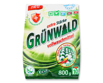 Порошок пральний Grunwald Eco «Гірська свіжість» універсальний, 800г
