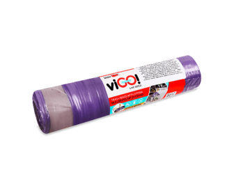 Пакети для сміття viGO! Premium з зав'язками пурпурові 60 л, 10шт