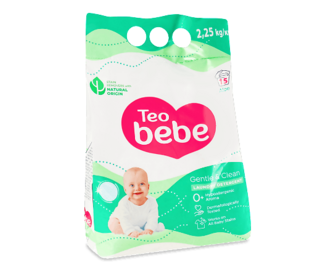 Порошок пральний Teo bebe Gentle&Clean Aloe, 2,25кг
