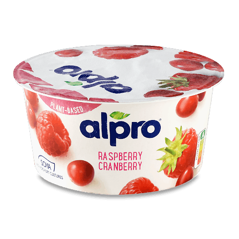 Десерт Alpro соєвий ферментований малина-журавлина 150г