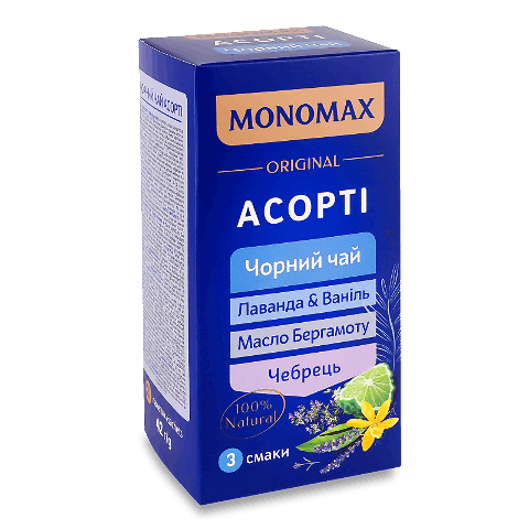 Чай чорний Monomax Асорті 3 види 21*2г