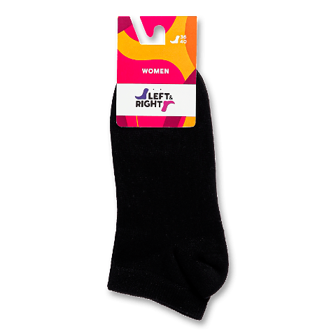 Шкарпетки жіночі Лівий&amp;Правий 121 чорний р.36-40 1 пара