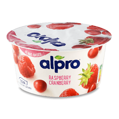Десерт Alpro соєвий ферментований малина-журавлина 150г