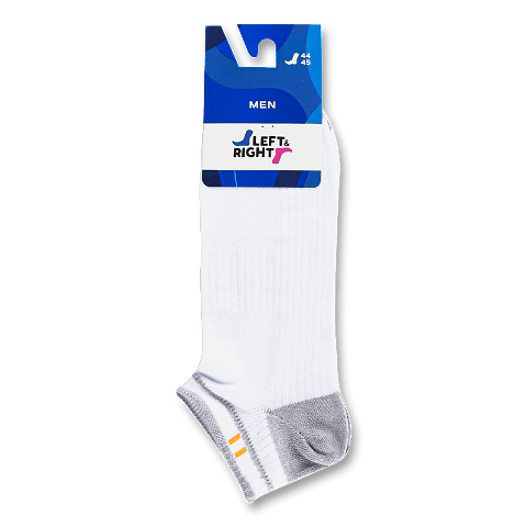 Шкарпетки чоловічі Лівий&amp;Правий 222 03 біло-сірі р.44-45 1 пара