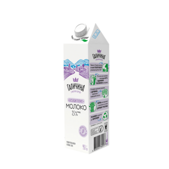 Молоко ультрапастеризоване «Галичина» безлактозне 2,5%, 950г