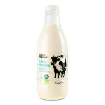 Молоко пастеризоване «Лавка Традицій» «Старий Порицьк» органічне 3,6%, 1л