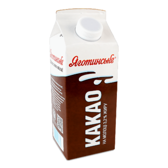 Напій молочний Яготинське какао 3,2% пюр-пак, 750г