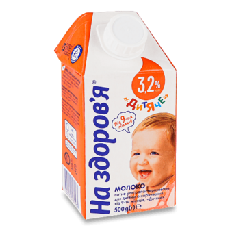 Молоко дитяче «На здоров'я» 3,2%, 500г